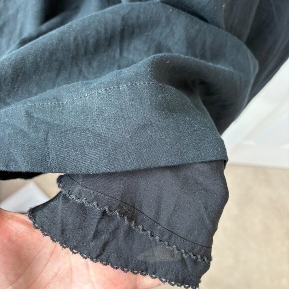 Maeve by Anthropologie BLACK Seamed Contrast Midi - Size 4 - Picture 8 of 12